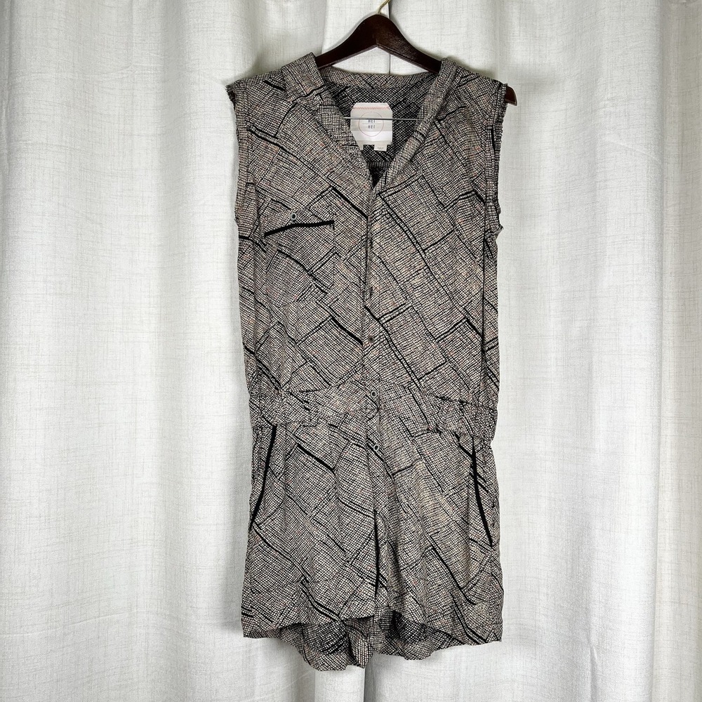 Anthropologie Hei‎ Hei Nova Snake Print Sleeveless Romper Playsuit Small